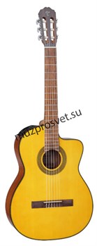 TAKAMINE GC1CE NAT классическая электроакустическая гитара с вырезом, цвет натуральный. - фото 168355