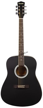 ROCKDALE AURORA 120-BK-S гитара типа дредноут с анкером, верхняя дека - ель, нижняя дека и обечайки - агатис, гриф - клен, накл - фото 168366