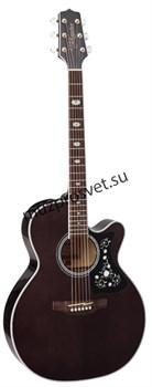 TAKAMINE GN75CE TBK Электроакустическая гитара типа NEX CUTAWAY, цвет - полупрозрачный чёрный, верхняя дека - массив ели, нижняя - фото 168428