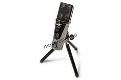 Apogee MiC Plus USB микрофон конденсаторный с выходом на наушники, 96 кГц. Кардоидный. Настольная подставка в комплекте. Для Windows, Mac, iPad, iPhone, iPod touch - фото 168801