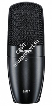 SHURE SM27-LC студийный конденсаторный микрофон с защитным бархатным чехлом и противоударным креплением - фото 18882