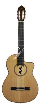 MANUEL RODRIGUEZ B CUT BOCA MR Brillo классическая гитара с вырезом, топ - массив кедра, корпус - палисандр, преамп Fishman - фото 19122