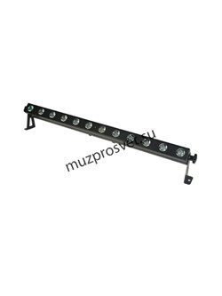 Led bar 12x10
                Прожектор Led bar 12x10
Прожектор, 12 шт светодиодов по 10 Вт  RGBWA. Угол луча 17° (опционально 25°). Управление: DMX, звуковая активация, автоматический режим, master/slave. Габариты: 1057 х 70 х 169 мм. Вес 4,5 кг. - фото 191878