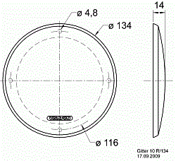 Защитная решетка черный хром для FR 10,  R 10 S, R 10 SC, FX 10, PX 10 (Art.4770) - фото 202290