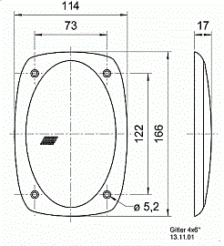 Защитная решетка для  DX 4X6 P; FR 9.15  (Art.4645) - фото 203219