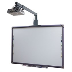 Комплект интерактивная доска + проектор для небольшой аудитории в образовательном учреждении - фото 209307
