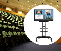 Комплект интерактивной панели 60 дюймов на мобильной стойке для залов и аудиторий образовательных учреждений - фото 209398