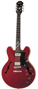 EPIPHONE Dot ES-335 Cherry полуакустическая гитара, цвет вишневый - фото 21017