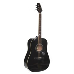 GREG BENNETT GD101S/BK - акустическая гитара, дредноут, ель, цвет черный - фото 21533