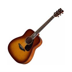 YAMAHA FG800 SB - акустическая гитара, дредноут, верхняя дека массив ели, цвет песочный бёрст - фото 21567
