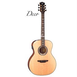 Luna ART DECO - электроакустическая гитара, "миниджамбо", ель, цвет натуральный - фото 21907