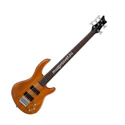 Dean E1 5 TAM - бас-гитара серия Edge 1, 5-струн,24 лада, менз.35,HH,2V+1T, цвет прозрачный янтарный - фото 22005