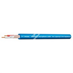 PROEL HPC210BL - микрофонный кабель, диаметр - 6,5 мм, в катушке 100 м (синий) - фото 22071