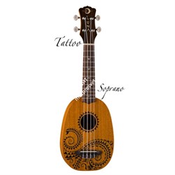 LUNA UKE TATTOO - укулеле, сопрано, чехол, лазерная гравировка - кельтский узор - фото 22123