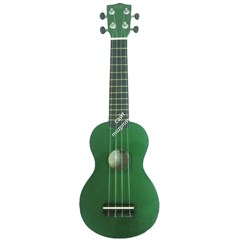 WIKI UK10G/GR - гитара укулеле сопрано, клен, цвет - зеленый глянец, чехол в комплекте - фото 22165