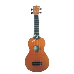 WIKI UK10G/OR - гитара укулеле сопрано, клен, цвет - оранжевый глянец, чехол в комплекте - фото 22166