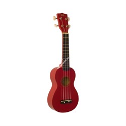 WIKI UK10G/RD - гитара укулеле сопрано, клен, цвет - красный глянец,чехол в комплекте - фото 22168