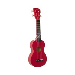 WIKI UK10S/RD - гитара укулеле сопрано, клен, цвет красный матовый, чехол в комплекте - фото 22176