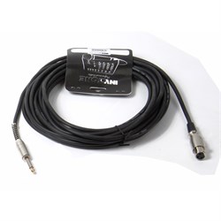 Invotone ACM1010BK - Микрофонный кабель , mono jack 6,3 <-> XLR3F, длина 10 м (черный) - фото 22309