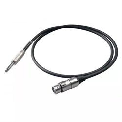 PROEL BULK200LU10 - инструментальный кабель, 6.3 джек моно <-> XLR (мама),  длина -10 м - фото 22313