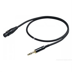 PROEL CHL210LU5 - микрофонный кабель джек 6.3 стерео  <-> XLR F(мама )  5м. - фото 22323