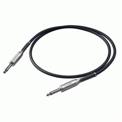PROEL BULK100LU1 - инструментальный кабель, 6.3 джек моно <-> 6.3 джек моно, длина - 1 м - фото 22410