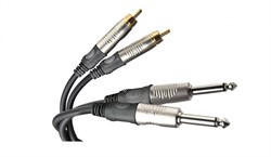Die HARD DHT535 - Проф. аудио кабель, 2х джек моно <-> 2х RCA, длина 1.8 м - фото 22650