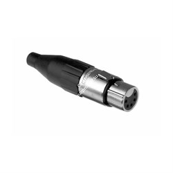 AMPHENOL AC5F - разъем XLR кабельный мама , 5 контактов, точеные контакты, цвет - никель - фото 22738