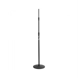 ONSTAGE MS9312 - микрофонная стойка, прямая, круглое основание, регулируемая высота,черная - фото 24085