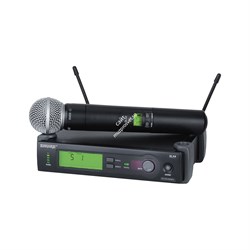 SHURE SLX24E/SM58 P4 - профессиональная двухантенная радиосистема с капсюлем SM58 (702-726 MHz) - фото 25267