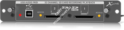 Behringer X-LIVE двойной рекордер/плеер на SD/SDHC карты, 32 канальный двухнаправленный аудиоинтерфейс USB 2.0 - фото 28464