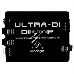 Behringer DI600P Пассивный DI-box с согласованием импеданса для прямого подключения инструментов/ выходов усилителей к микшеру и преобразованием сигнала от несимметричного звукового источника в симметричный микрофонного уровня (ослабление -20 дБ, плюс 30  - фото 28477