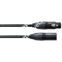 Cordial CPM 10 FM BLACK микрофонный кабель XLR female—XLR male, разъемы Neutrik, 10.0м, черный - фото 28521