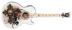 DEAN EX RES - электроакустическая гитара, EQ, тюнер, красное дерево, графика Resurrection - фото 31378