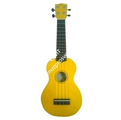 WIKI UK10G YLW - гитара укулеле сопрано,клен, цвет желтый глянец, чехол в комплекте - фото 31422