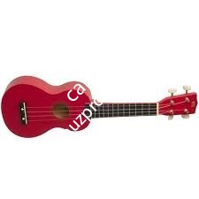 WIKI UK10S/RD - гитара укулеле сопрано, клен, цвет красный матовый, чехол в комплекте - фото 31445