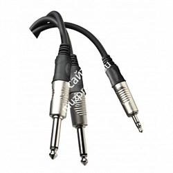 Die HARD DHT545LU5 - Проф. аудио кабель, 2х джек <-> стерео мини 3,5мм джек, длина 5м - фото 35171