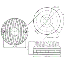 EIGHTEEN SOUND ND1460A - драйвер, неодим, 8 Ом, 80 Вт AES, 110 дБ, 500...20000Гц, выход 1,4" - фото 35199