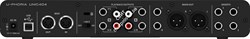 Behringer UMC404HD внешний звуковой/MIDI интерфейс, USB 2.0 , 4 вх/4 вых канала, 2 мик/лин/инстр входа (комб. XLR+1/4"TRS, предусилители MIDAS), 2 лин балансных выхода (1/4" TRS, каналы L-R), 2 лин стереовыхода (TRS/RCA, каналы 1-4), 4 разрыва (1/4" TRS), - фото 35612