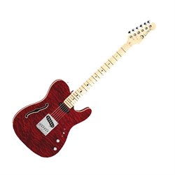 DECO TLE RED/Электрогитара Deco Semi-Hollow - Red/LUNA - фото 36151