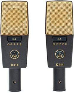 AKG C414XLII/ ST подобранная стерео пара студийных микрофонов С414XL II - фото 36160