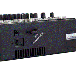 RCF L-PAD 10C  (17140032)  Микшерный пульт, 4 микрофонных входа, 4 стерео входа, 1 AUX, компрессор на 2-х микрофонных входах, 3-полосн./2-полосн. EQ, внешний БП. - фото 36232