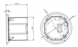 SHOW CSL-150CV - громкоговоритель потолочный, двухполосный, 60 Вт, 70/100В, белый - фото 37954