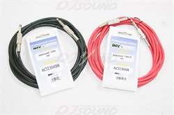 INVOTONE ACI1304/R - инструментальный кабель, 6,3 джек моно <-> 6,3 джек моно, длина 4 м (красный) - фото 38121