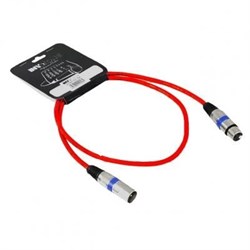 INVOTONE ACM1102/R - микрофонный кабель, XLR(папа) <-> XLR(мама),  длина 2 м (красный) - фото 38138