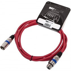 INVOTONE ACM1110/R - микрофонный кабель, XLR(папа) <-> XLR(мама),  длина 10 м (красный) - фото 38165