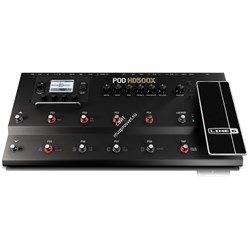 LINE 6 POD HD500X профессиональный напольный гитарный процессор эффектов, 12 футсвичей, педаль экспрессии, металлический корпус - фото 43105