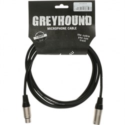 KLOTZ GRG1FM10.0 GREYHOUND готовый микрофонный кабель, никелированные разъемы Klotz XLR мама XLR папа, длина 10 - фото 43680