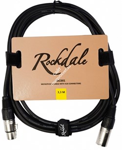 ROCKDALE MC001.10 Микрофонный кабель с разъёмами XLR для балансных соединений, OFC, 84х0,1+2х(28х0,1), длина 3,3 м - фото 43699