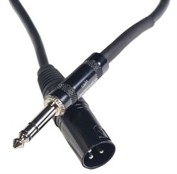 ROCKDALE XJ001-3M готовый микрофонный кабель, разъёмы XLR male X stereo jack male, длина 3 м, чёрный - фото 43714